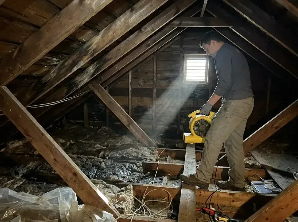 attic-water-damage-drying-proc-007 — frequently asked questions, Emergency Water Extraction & 24/7 Flood Response in Lindstr…